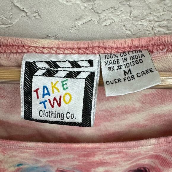 Y2K Long Sleeve Crop Blouse Horse Print Sequins Blouse Take Two Medium - Picture 4 of 6